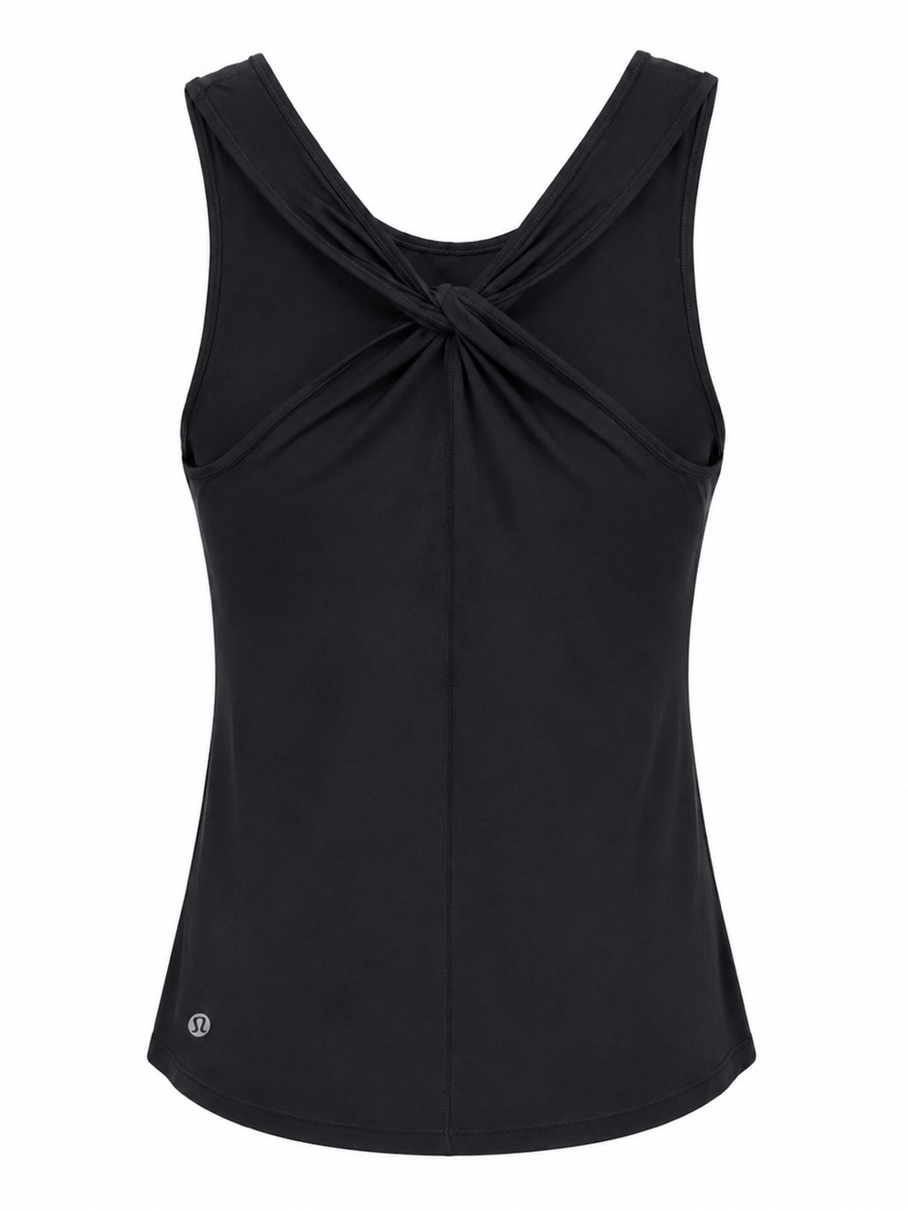 Lululemon Black Twist Back Keyhole Tank Top | Open Back Yoga Workout size 4